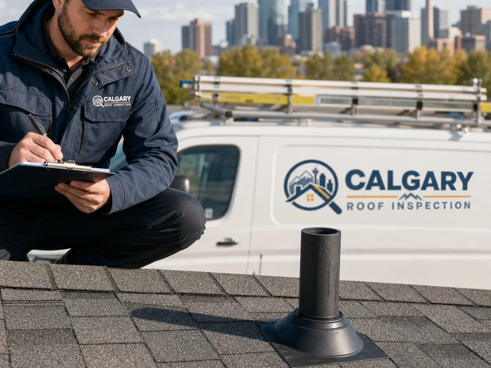 Finished plumbing stack repair with a new boot and correctly integrated asphalt shingles